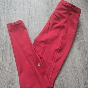 Lululemon Swift Speed High-Rise Tight 28" - Dark Red - Size 8